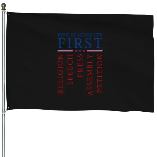 Discover First Amendment House Flags