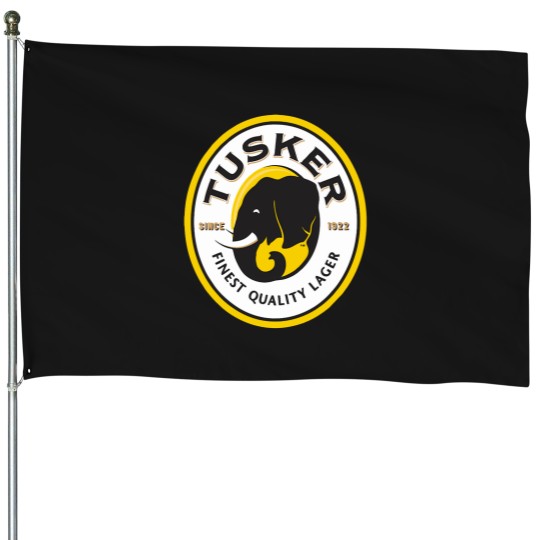 Discover Best-Seller-Tusker-Lager-Logo-Merchandise T-Shirt House Flags