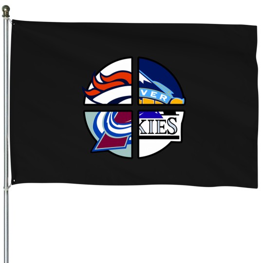Discover Denver Teams - Colorado Fans House Flags