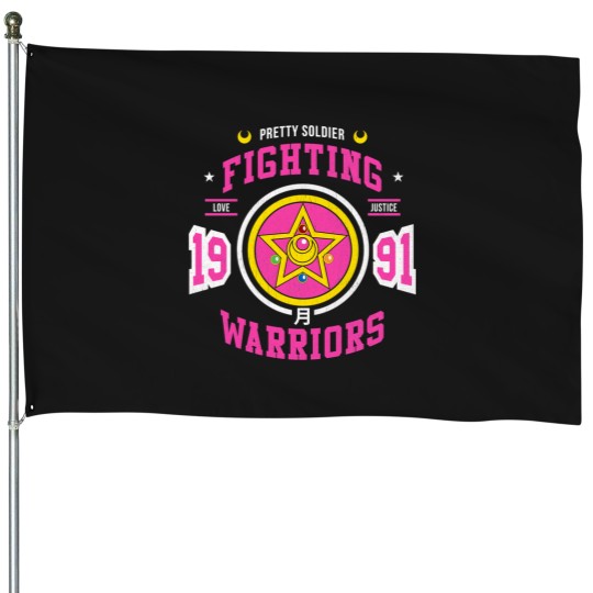 Discover Fighting Warrior T-Shirt House Flags