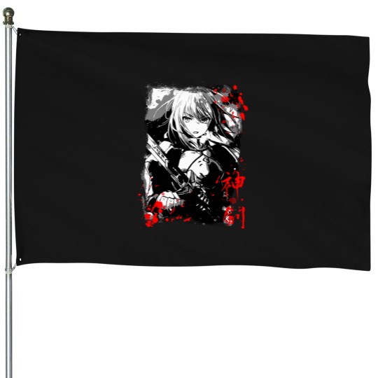 Discover 3922 Fate - Saber T-Shirt House Flags