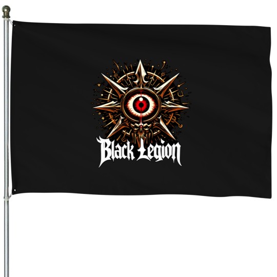 Discover black legion retro House Flags