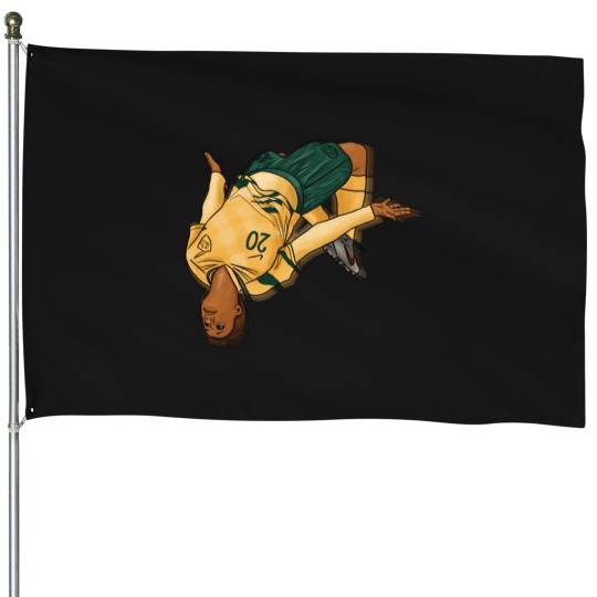 Discover Sam Kerr backflip  1 T-Shirt House Flags