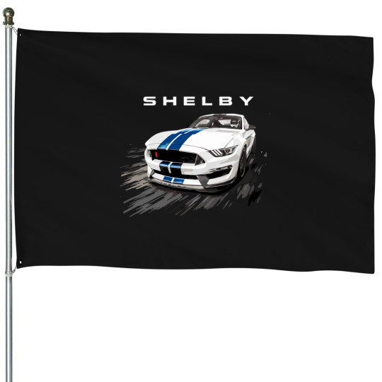 Discover Mustang Shelby Cobra Gt350 Gt500 Heritage Edition (1) T-Shirt House Flags