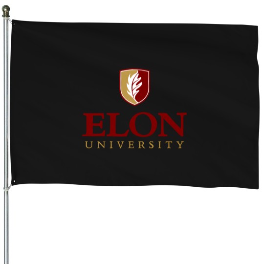 Discover Elon University Logo House Flags