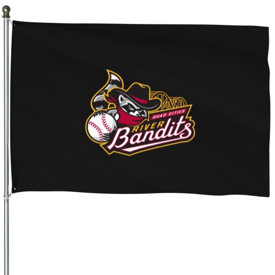 Discover The-Quad-Cities-River-Bandits- Logo   T-Shirt House Flags