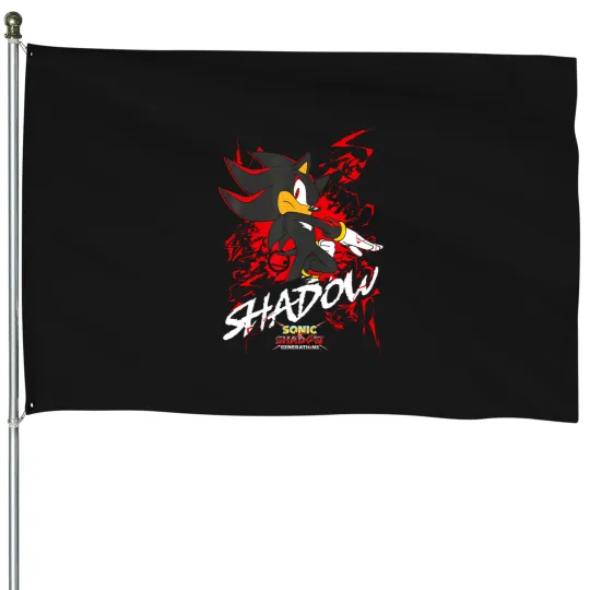 Discover SonicCC The HedgehoGg SonicCC X Shadow Generations - Shadow T-Shirt House Flags