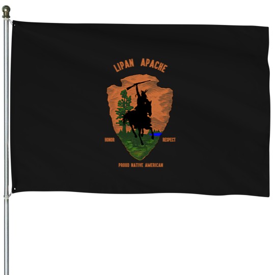 Discover Lipan Apache  Native American Indian Retro Arrow 2052 House Flags