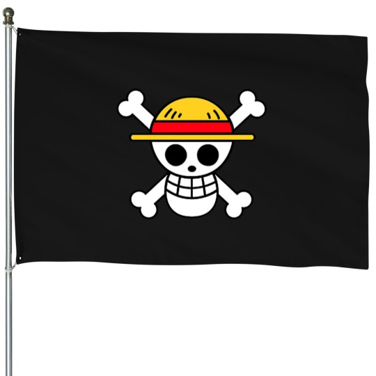 Discover one piece straw hat pirates flag funny House Flags
