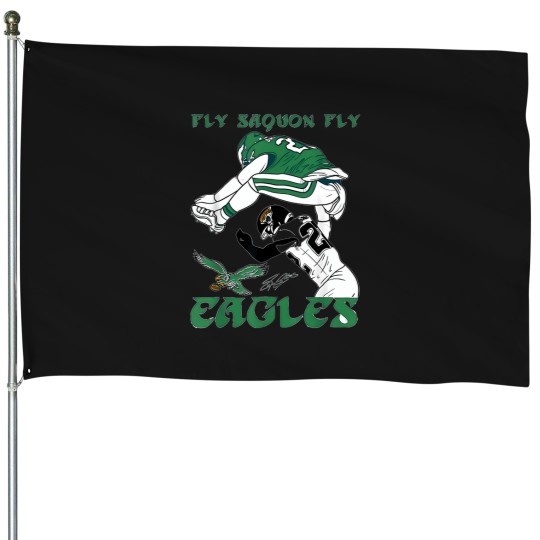 Discover Fly-Saquon-Fly-Eagles-Barkley-The-Reverse-Hurdle-2024-T-Shirt House Flags