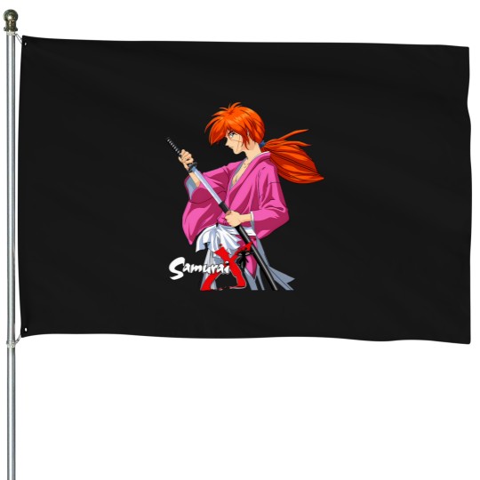 Discover Himura Kenshin Battousai Samurai X House Flags