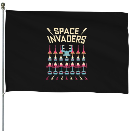 Discover spaces invaders actives -3 House Flags