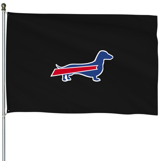 Discover Buffalo-Billss-Dachshund-T-Shirt House Flags