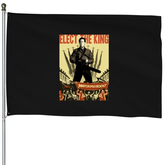 Discover ash for president House Flags