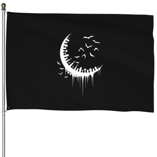 Discover Cemetery-Moon T-Shirt House Flags