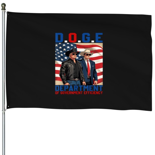Discover doge department of government efficiency us flag ts House Flags