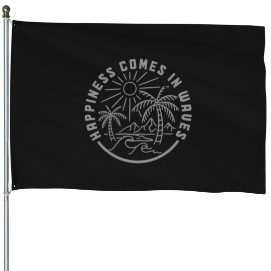 Discover Surfing Waves Vintage Beach Summer Surf Surfer House Flags