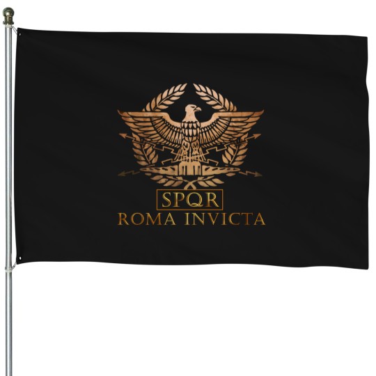 Discover Spqr - Roma Invicta - Unconquered Rome House Flags