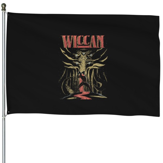 Discover universe pentagram wiccan big premium House Flags