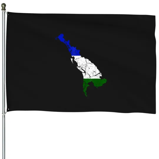 Discover cascadia bioregion map flag independence distressed House Flags