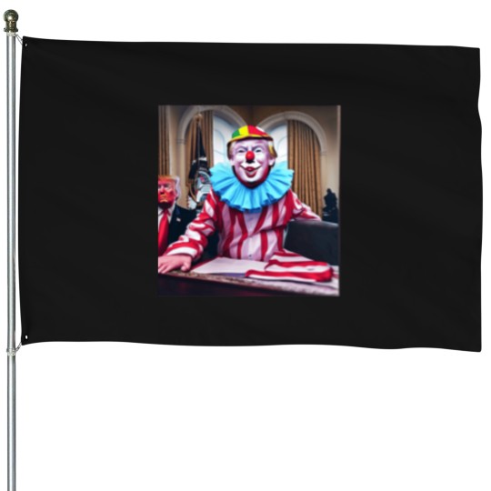 Discover donald trump clown House Flags