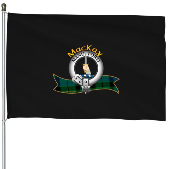 Discover Mackay Clan Tartan Crest Motto House Flags