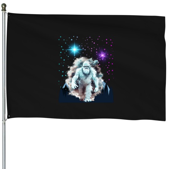 Discover Yeti Mystical Beast House Flags