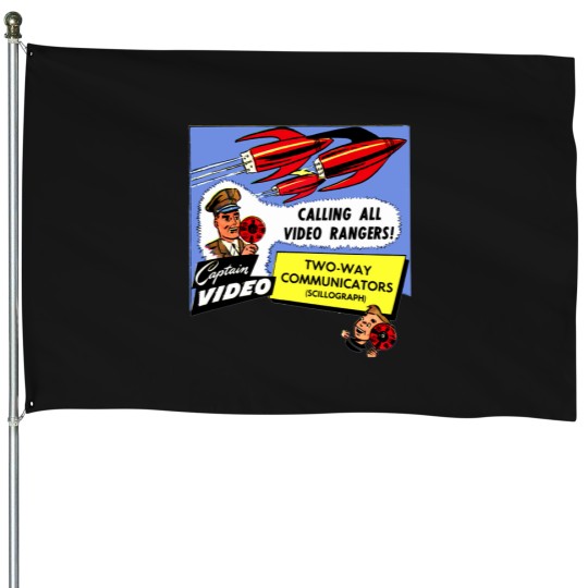 Discover Captain Video And His Video Rangers T-Shirt House Flags