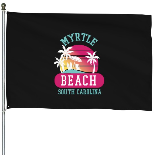 Discover Retro Cool Myrtle Beach Mens Womens Sc Beaches House Flags