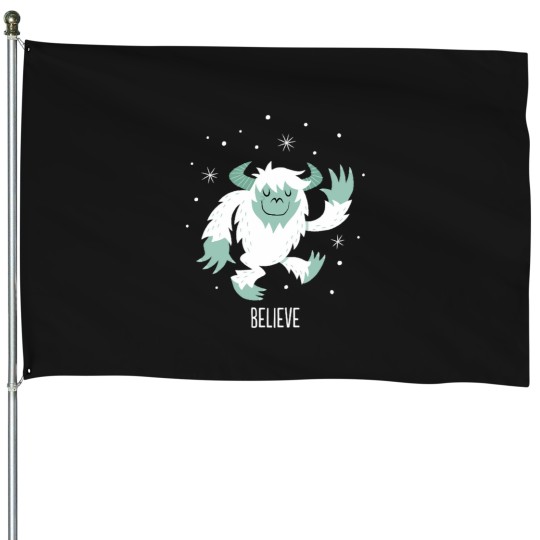 Discover Yeti Believe House Flags