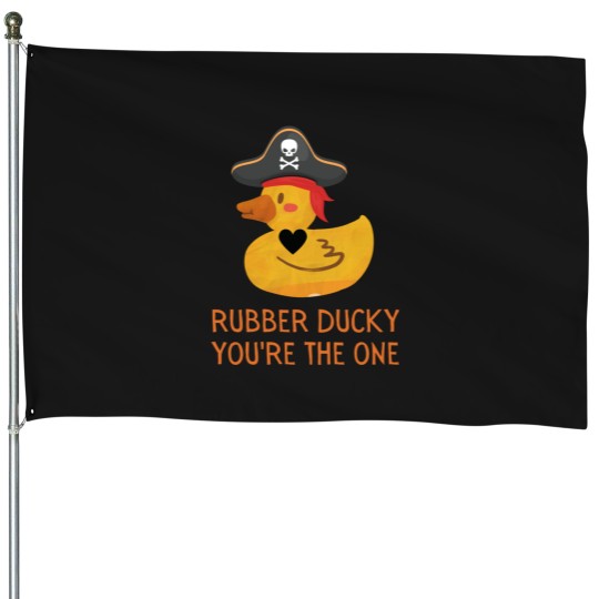 Discover rubber ducky youre the one pirate House Flags