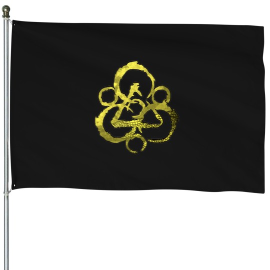 Discover Coheed And Cambria yellow House Flags