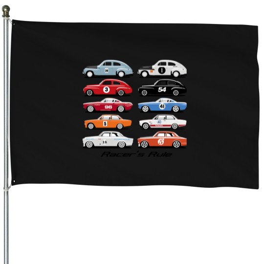 Discover Racer'S Rule T-Shirt House Flags