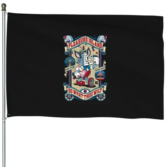 Discover Pleasure Island (Dark) -    Occult   Gothic House Flags