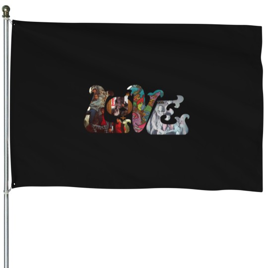 Discover Arthur-Lee-And-Love-Album-Logo T-Shirt House Flags