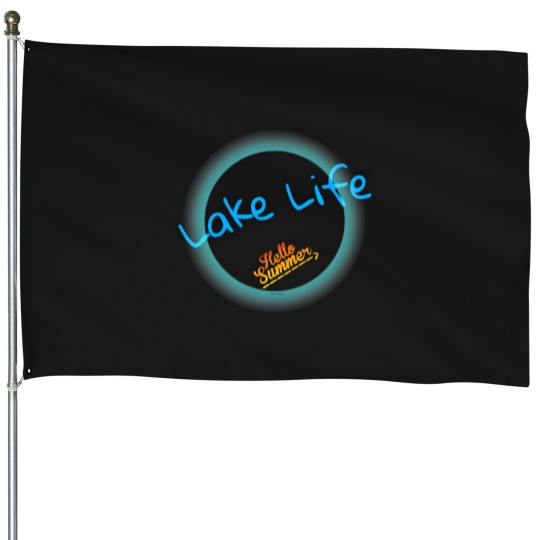 Discover lake life and summer House Flags