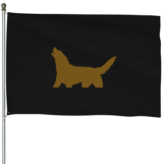 Discover simple golden retriever House Flags