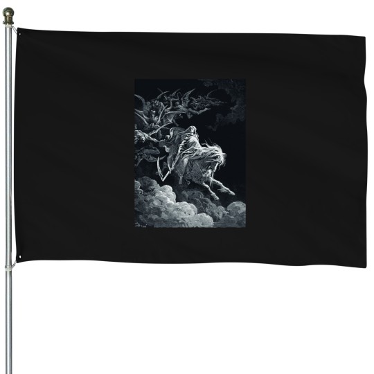 Discover The Vision of Death 1868 Gustave Dore House Flags