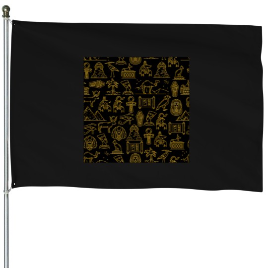Discover Egyptian Hieroglyphs House Flags