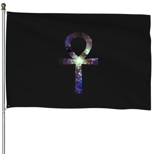 Discover Kid Cudi Galaxy  Star Forming Region NGC-3603 [Blue]  Ankh Sticker House Flags