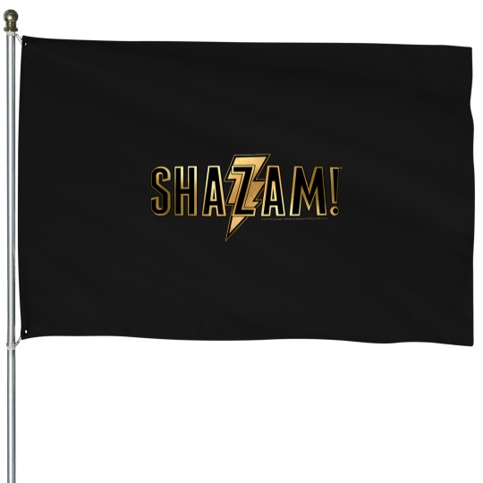 Discover Shazam Movie Shazam Gold Logo T-Shirt Lala Land Poster Poster Poster House Flags
