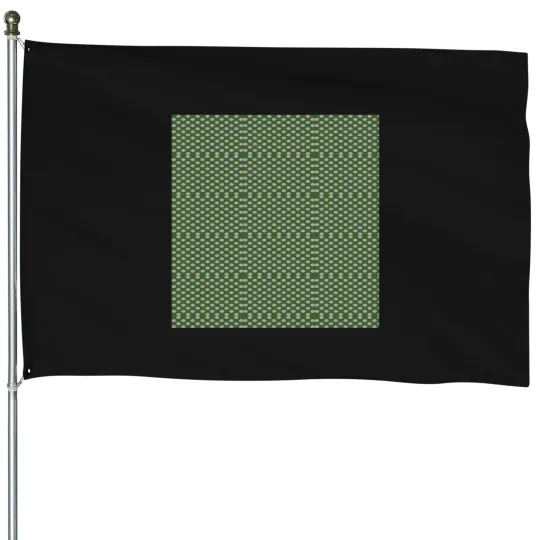 Discover Green-And-White-Polka-Dot-Pattern T-Shirt House Flags