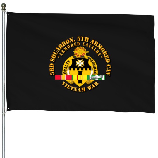 Discover 3Rd Squadron 5Th Armored Cav W Svc House Flags