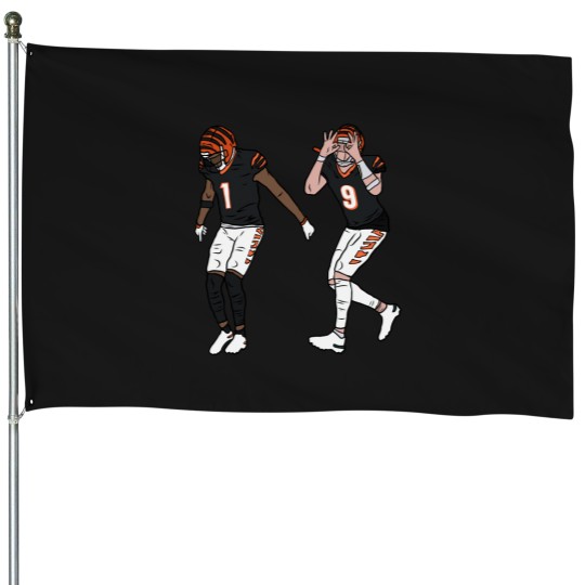 Discover jamarr chase and joe burrow tapestry House Flags