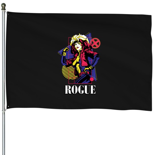Discover Super Heroes Valentine Couples Matching Rogue Long Sleeve House Flags