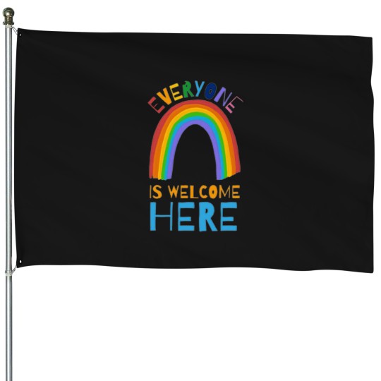 Discover Everyone is welcome here All Are Welcome Here 5 5 House Flags
