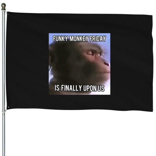 Discover Funky Monkey Friday Spoonkid T-Shirt House Flags