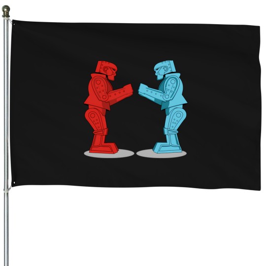 Discover Rock-'Em-Sock-'Em-Robots T-Shirt House Flags