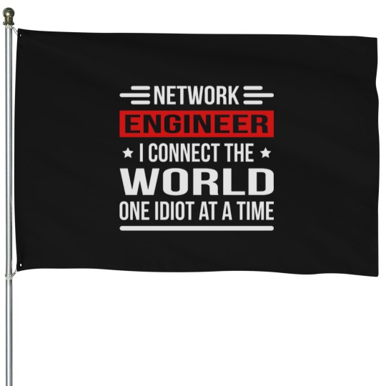 Discover Network engineer connect WORLD House Flags