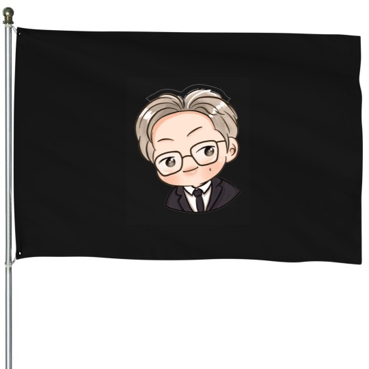 Discover Cute Namjoon wearing a suit House Flags